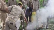 India News | UP: 50 Kilograms of Contraband Drugs Incinerated in Sitapur&nbsp;