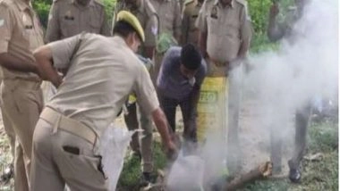 India News | UP: 50 Kilograms of Contraband Drugs Incinerated in Sitapur&nbsp;
