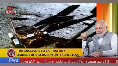 India News | Dawn of Revolution Lit Up Dark Side of Moon: PM Modi Hails Chandrayaan - 3 in 'Mann Ki Baat'