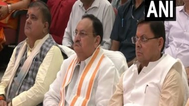 India News | BJP Chief Nadda, Uttarakhand CM Dhami Listen to 104th Episode of 'Mann Ki Baat' in Haridwar