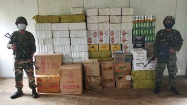 Mizoram: Foreign Cigarettes and Liquor Worth 10.12 Lakh Recovered From Champhai