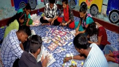 India News | Bhubaneswar: Slum Children Makes Rakhi Based on Chandrayaan-3 Mission