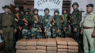 India News | Assam Rifles, Police Seize 265 Kg Marijuana Worth Rs 13.25 Lakh in Tripura
