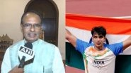 India News | MP CM Shivraj Singh Chouhan Congratulates Neeraj Chopra on Winning Gold in World Athletics C'ships