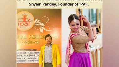Business News | IPAF to Launch Its 1st “Nritya Ratna Youth Icon Award” on 31st August at Kamani Auditorium
