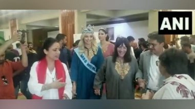 Entertainment News | Miss World Karolina Bielawska Explores Kashmiri Handicrafts, Art
