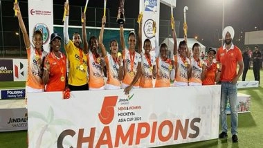 Sports News | Indian Women’s Hockey Team Wins Inaugural Women’s 5s Asia Cup; Defeats Thailand 7-2 in Final