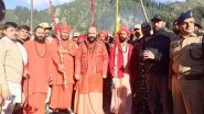 India News | 'Chhari Mubarak' Leaves for Sheshnaag; Marks Culmination of Amarnath Yatra