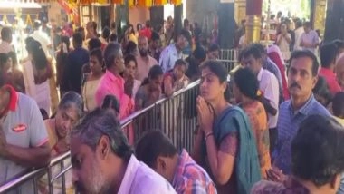 Entertainment News | Onam 2023: Devotees Throng Ayyappan Temple in Coimbatore