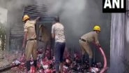 India News | Blaze Breaks out at Firecracker Shop in Karnataka's Haveri; Firefighting Operations Underway