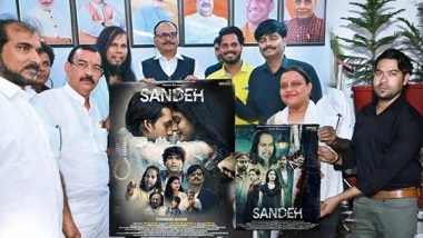 Business News | The Poster of Hindi Feature Film 'Sandeh&rsquo; Launched by UP Dep. CM Brajesh Pathak