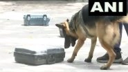 G20 Summit: Delhi Police's Dog Squad Conducts Security Drills for Detection of Dummy Explosives (Watch Video)