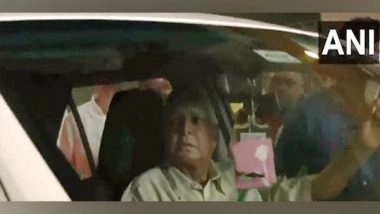 India News | RJD Chief Lalu Yadav, Bihar Deputy CM Tejashwi Arrive in Mumbai Ahead of INDIA Alliance's Third Meet 