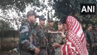 India News | J&K: Schoolgirls Demonstrate Sibling Love for Security Forces on Raksha Bandhan
