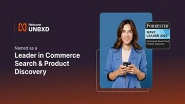 Business News | Netcore Unbxd Named as a Leader in Commerce Search and Product Discovery