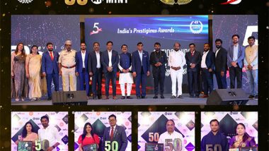 Business News | Milestone Celebration: Business Mint Honors Excellence at Its 50th Event - Nationwide Awards in Hyderabad