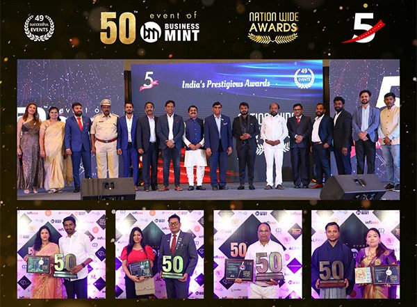 Business News | Milestone Celebration: Business Mint Honors Excellence at Its 50th Event - Nationwide Awards in Hyderabad