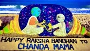 Entertainment News | On Raksha Bandhan, Sand Artist Sudarshan Pattnaik Creates Touching Tribute to Chandrayaan-3