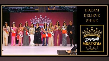 Business News | Spenta Rumy Patel and Dr Farzana Lakdawala Bags the Coveted Title of Grehlakshmi Mrs. India 2023