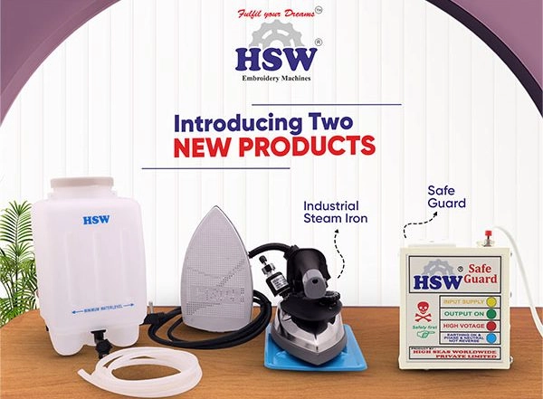 Business News | HSW Embroidery Machines Launches Industrial Steam Iron and Safe Guard
