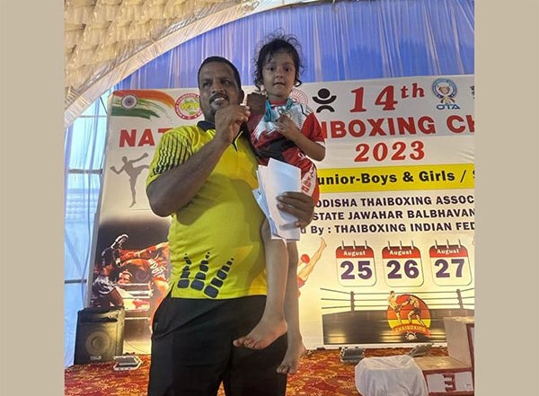 Business News | 4-year-old Kritika Tripathi Becomes India’s Youngest Bronze Medalist in National Thaiboxing Championship