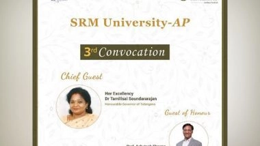 Business News | SRM University-AP to Host Its 3rd Convocation Ceremony: The Most Awaited Academic Event of the Year