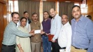 India News | Himachal Pradesh Secretariat Gazetted Officers&rsquo; Association Donates Rs 3 Lakh Towards Aapda Rahat Kosh