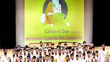 India News | J-K: School Students Dedicate Skit on World Sanskrit Day