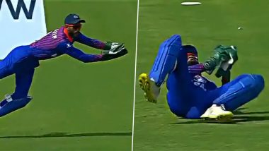 Nepal Wicketkeeper Aasif Sheikh Pulls Off Impressive Catch To Dismiss Fakhar Zaman During PAK vs NEP Asia Cup 2023 Match (Watch Video)
