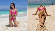 Aditi Budhathoki Looks Hot and Sexy in Pink Bikini as She Enjoys Vacation in Maldives (View Pics)