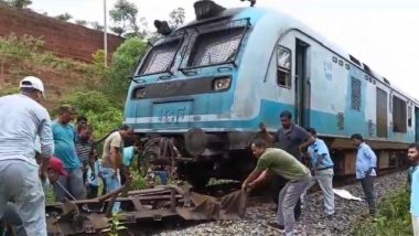 Agartala-Sabroom Train Derails in Tripura After Hitting Stone-Laden Trolley; All Passengers Safe