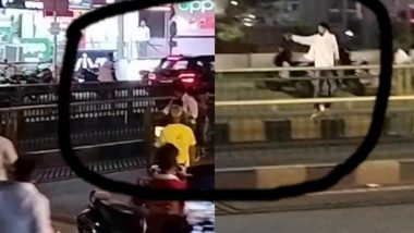 Ahmedabad Firing Video: Man Opens Fire On Road Near Maninagar Police Station, Caught by Locals