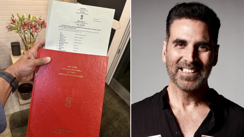 Akshay Kumar Ditches Canadian Nationality and Shows Off His Indian Citizenship on Independence Day 2023, Says ‘Dil Aur Citizenship, Dono Hindustani’ (View Pic)