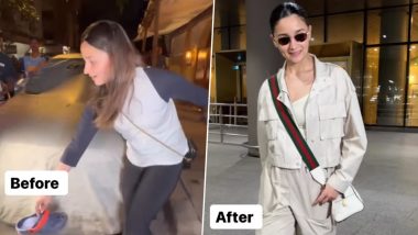 Alia Bhatt Recalls Paparazzo’s Missing Slipper Moment While Exiting Mumbai Airport, Says ‘Purposely Tune Kiya Hai’ (Watch Video)