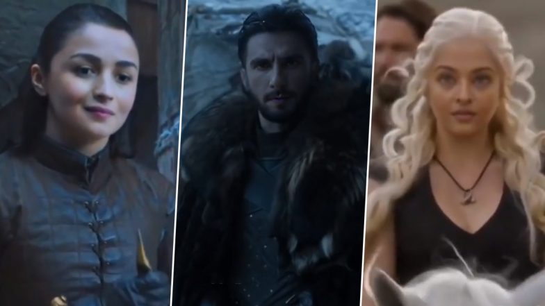 AI Reimagines Ranveer Singh, Aishwarya Rai Bachchan, Alia Bhatt, Kiara Advani, Tabu, Aditya Roy Kapur and Kay Kay Menon as the Cast of Game of Thrones (Watch Video)
