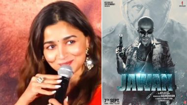 Jawan Trailer: Alia Bhatt Reacts To Her Reference In Shah Rukh Khan’s Film, Actress Says ‘Aur Poori Duniya Ko Chahiye Sirf SRK’!