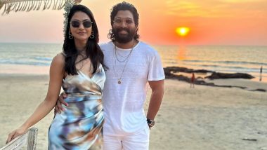 Pushpa Star Allu Arjun Wins National Film Award for Best Actor; Allu Sneha Reddy Shares Pic and Congratulates Hubby Saying ‘So Proud of You’