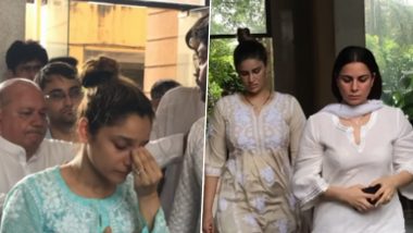 Ankita Lokhande’s Father Shashikant Lokhande Dies;  Shraddha Arya and Other Celebs Pay Last Respects at Funeral