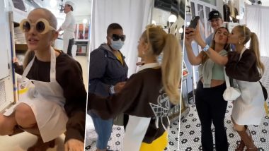 Ariana Grande Surprises Fans at a Beauty Event in New York (Watch Video)