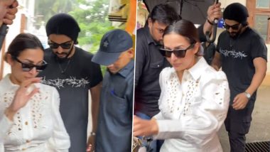 Arjun Kapoor and Malaika Arora Put an End to Breakup Rumours As They Get Spotted on Lunch Date Together (Watch Video)