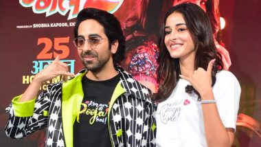 Dream Girl 2: Ayushmann Khurrana, Ananya Panday Look Uber Cool at the Trailer Launch (View Pic)