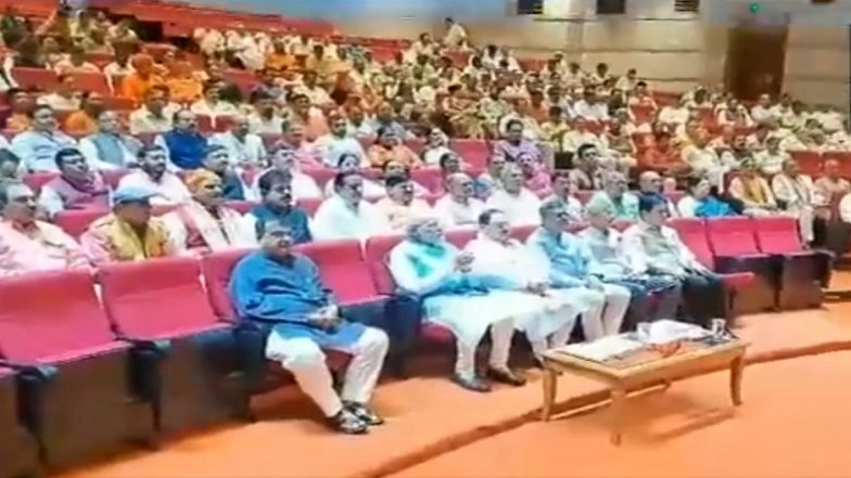 No-Confidence Motion in Lok Sabha Today: PM Narendra Modi Chairs BJP Parliamentary Meeting (Watch Video)