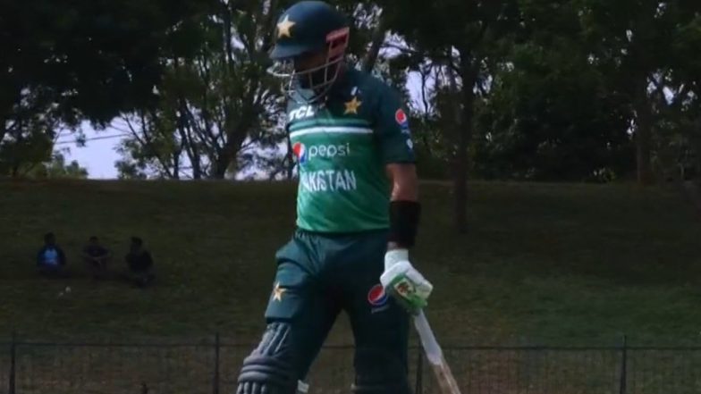 Babar Azam Dismissal Video: Watch Pakistan Captain Get Dismissed for a Duck by Mujeeb Ur Rahman in PAK vs AFG 1st ODI 2023