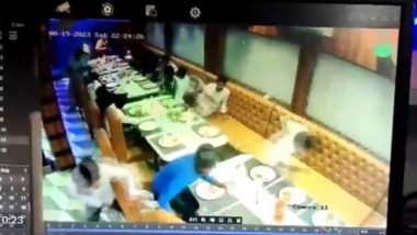 Bihar Firing Caught On Camera: Unidentified Miscreants Open Fire At Restaurant in Muzaffarpur