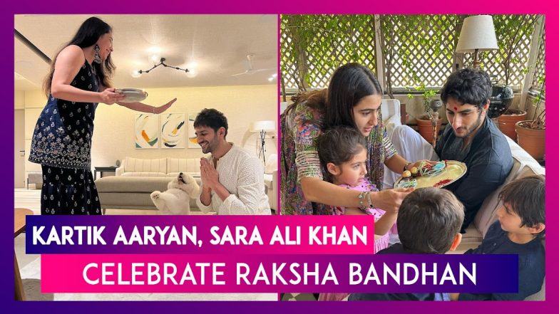 Raksha Bandhan 2023: Kartik Aaryan Celebrates With Sister & Pet Dog ...