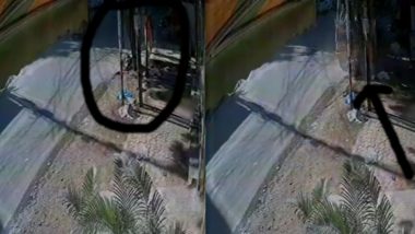 Hyderabad: Private Bus Knocks Down GHMC Worker Sweeping Road in Ramkote, CCTV Video Surfaces