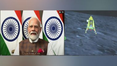 Chandrayaan 3 Moon Landing Video: India Creates History After Vikram Lander Makes Successful Soft-Landing on Moon’s South Pole