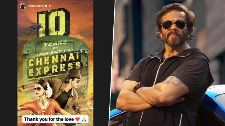 Chennai Express Clocks 10 Years: Rohit Shetty Shares Poster of the Film To Celebrate The Occasion (View Pic)