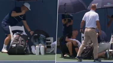 Chinese Tennis Player Yibing Wu Collapses on Court During Citi Open 2023 Match in Washington (Watch Video)