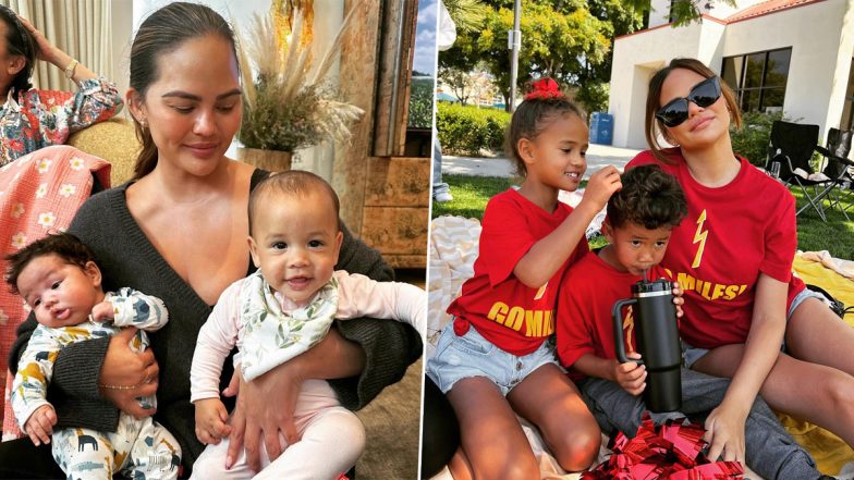 Chrissy Teigen Proves She Is a Doting Mother As She Shares These Precious Moments With Her Kids (View Pics & Watch Videos)